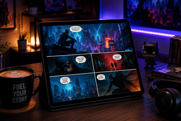 DailyAllNews displayed on a tablet with the latest world news headlines in a modern workspace