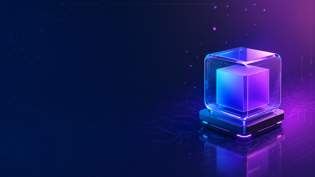 Modern digital illustration representing iganiny with futuristic abstract technology design.