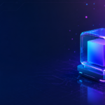 Modern digital illustration representing iganiny with futuristic abstract technology design.