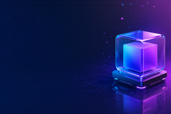 Modern digital illustration representing iganiny with futuristic abstract technology design.